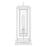 Hinkley Republic 1Lt Outdoor Pier Mount/3.5W, White/Clear Seedy
