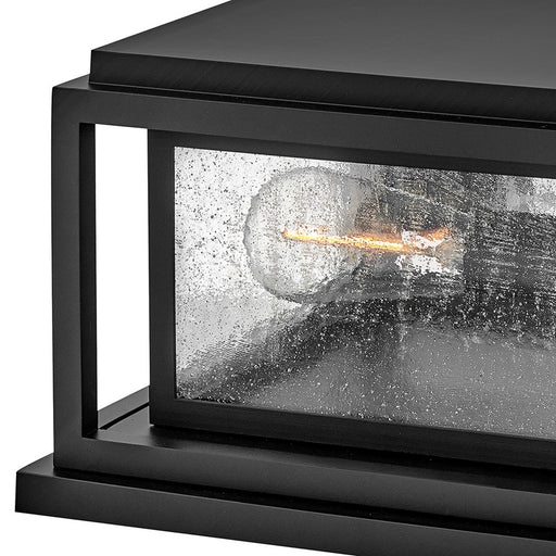 Hinkley Lighting Republic 2Lt Outdoor Pier Mount/8W, Black/Clear Seedy