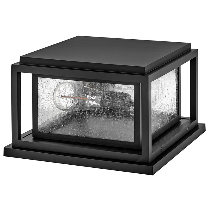 Hinkley Lighting Republic 2Lt Outdoor Pier Mount/8W, Black/Clear Seedy
