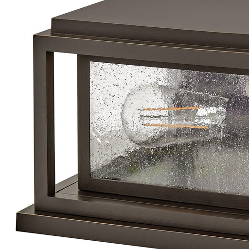 Hinkley Lighting Republic 2Lt Outdoor Pier Mount/8W, Bronze/Clear Seedy