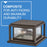 Hinkley Lighting Republic 2Lt Outdoor Pier Mount/8W, Bronze/Clear Seedy