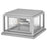 Hinkley Lighting Republic 2Lt Outdoor Pier Mount/8W, Nickel/Clear Seedy