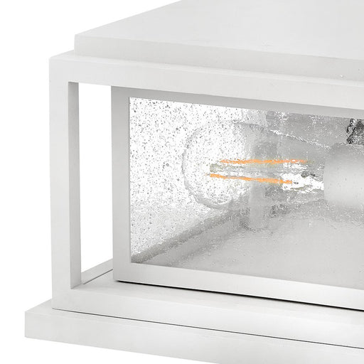 Hinkley Lighting Republic 2Lt Outdoor Pier Mount/8W, White/Clear Seedy