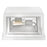 Hinkley Lighting Republic 2Lt Outdoor Pier Mount/8W, White/Clear Seedy