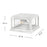 Hinkley Lighting Republic 2Lt Outdoor Pier Mount/8W, White/Clear Seedy