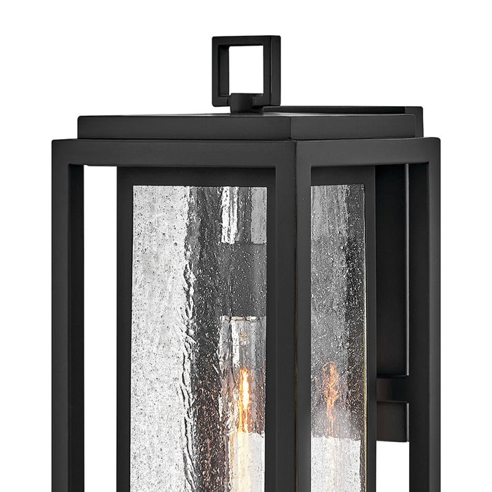 Hinkley Lighting Republic 1 Light Outdoor Wall Mount, Black/Clear Seedy