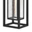 Hinkley Lighting Republic 1 Light Outdoor Wall Mount, Black/Clear Seedy