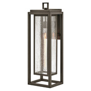 Hinkley Lighting Republic 1Lt Outdoor Wall Mount, Bronze/Clear Seedy - 1009OZ