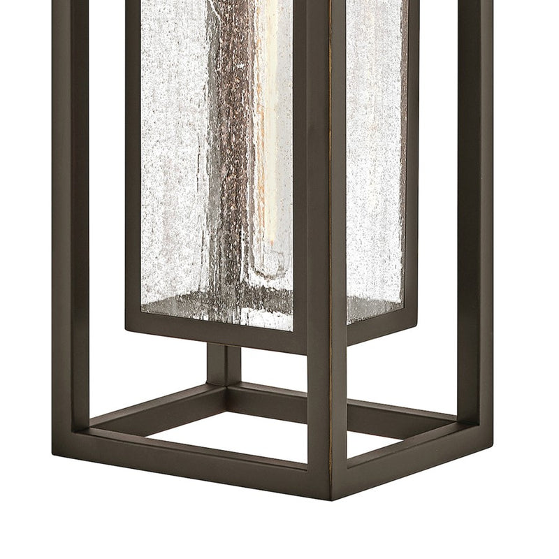 Hinkley Lighting Republic 1Lt Outdoor Wall Mount, Bronze/Clear Seedy