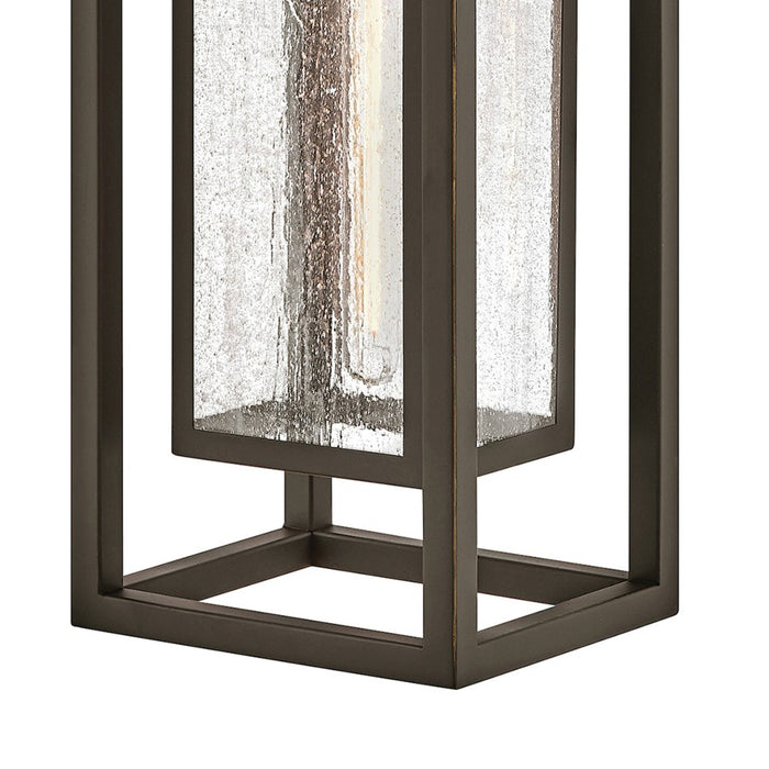 Hinkley Lighting Republic 1Lt Outdoor Wall Mount, Bronze/Clear Seedy