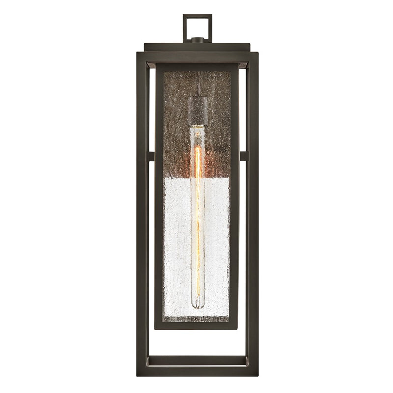 Hinkley Lighting Republic 1Lt Outdoor Wall Mount, Bronze/Clear Seedy