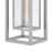 Hinkley Lighting Republic 1Lt Outdoor Wall Mount, Nickel/Clear Seedy