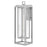 Hinkley Lighting Republic 1Lt Outdoor Wall Mount, Nickel/Clear Seedy