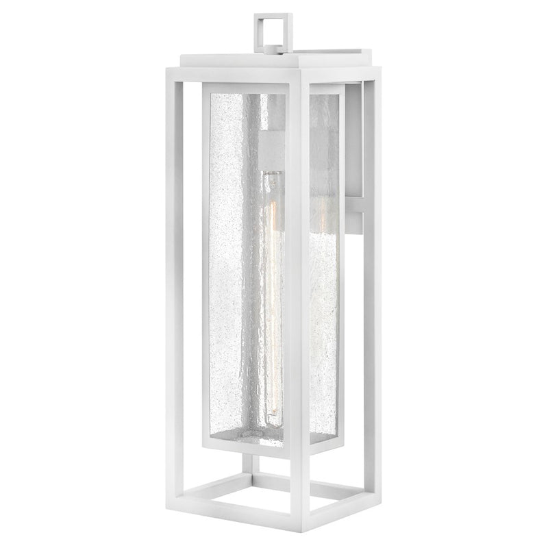 Hinkley Lighting Republic 1Lt Outdoor 27" Wall Mount, White/Clear Seedy