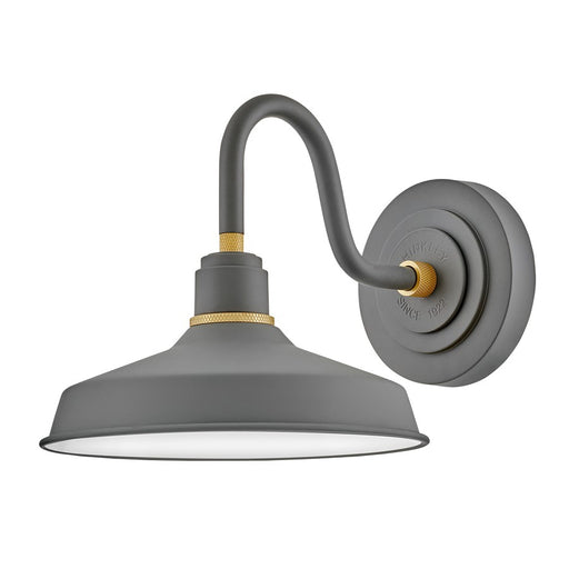 Hinkley Foundry Classic 1Lt Outdoor Wall Mount, Dark Matte Grey