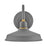 Hinkley Foundry Classic 1Lt Outdoor Wall Mount, Dark Matte Grey