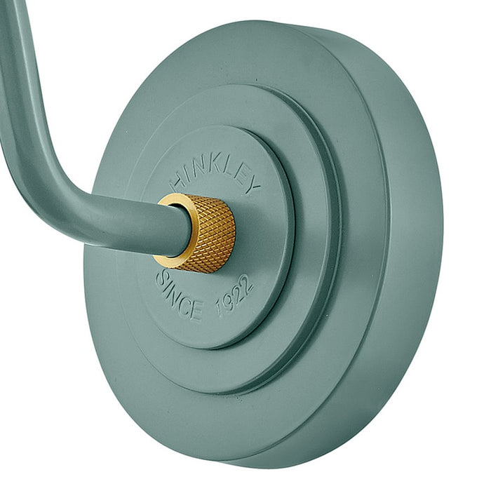 Hinkley Lighting Foundry Classic 1Lt Outdoor Wall Mount, Sage Green