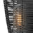 Hinkley Lighting Luca 1Lt 8" Outdoor Wall Sconce, Black/Clear Seedy