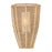 Hinkley Luca 1Lt 8" Outdoor Wall Sconce, Black/Natural/Clear Seedy - 10380BK-CML