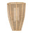 Hinkley Luca 1Lt 8" Outdoor Wall Sconce, Black/Natural/Clear Seedy