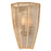 Hinkley Luca 1Lt 8" Outdoor Wall Sconce, Black/Natural/Clear Seedy