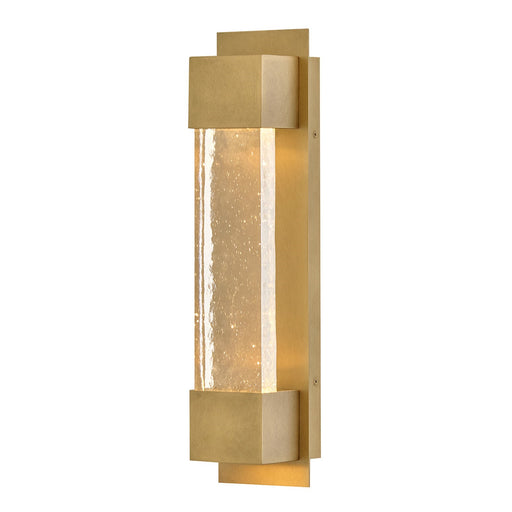 Hinkley Rune 20in 1-Light Wall Sconce | Modern Heritage Brass Aluminum and Clear Art Glass | Covered Patio & Entryway | 4 x 5 x 20 in | Model 10594HB