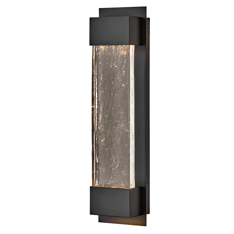 Hinkley Lighting Rune Outdoor 24" Wall Mount, Black/Clear