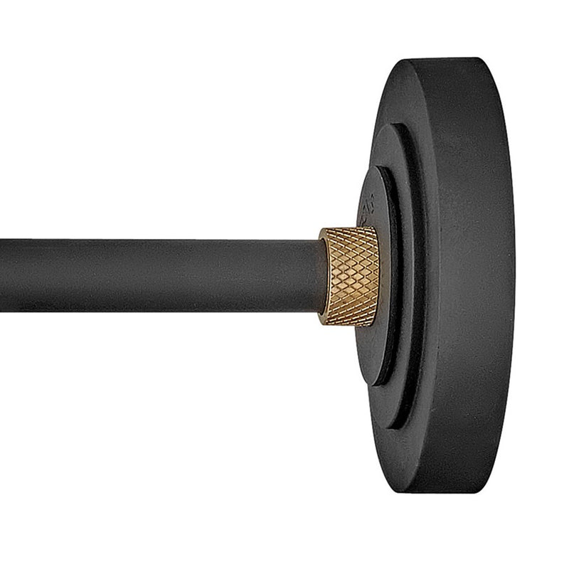 Hinkley Foundry 615 26in 1-Light Outdoor Sconce | Industrial Museum Bronze and Brass Aluminum | Covered Patios & Entryways | 26 x 16 x 20 | Model 10615MR
