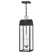 Hinkley Lighting Campbell 3 Light Outdoor Hanging, Black/Clear - 10662BK-BU