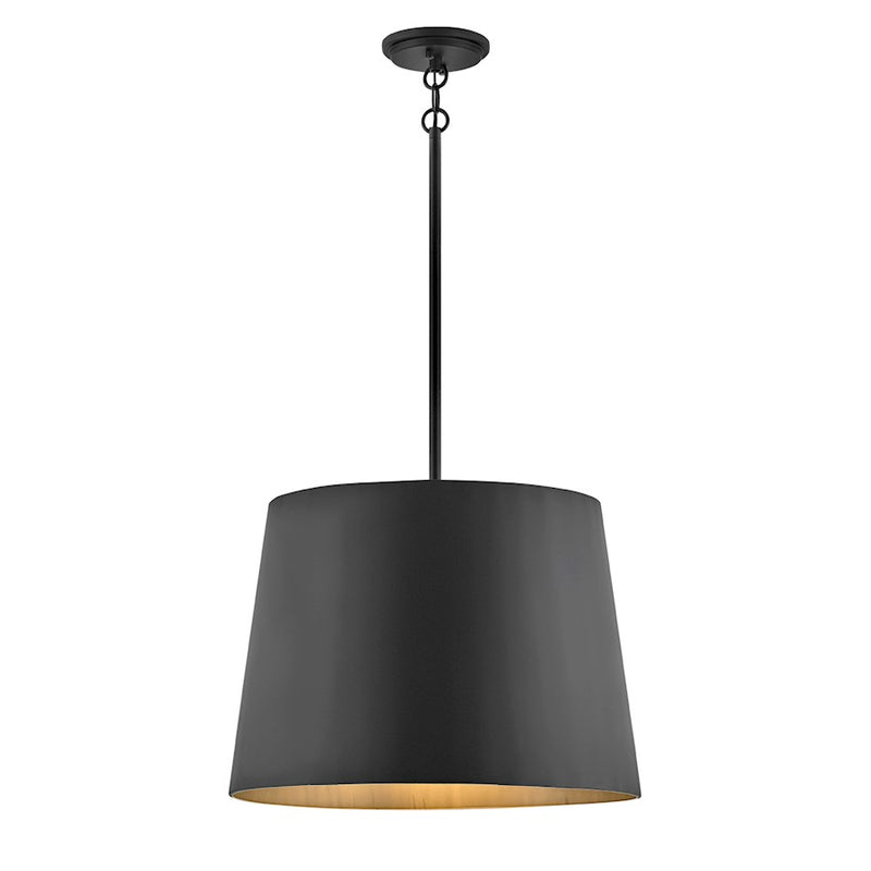 Hinkley Alder 20in 1-Light Outdoor Pendant | Modern Burnished Bronze Aluminum and Clear Glass | Covered Patio & Outdoor Dining | 20 x 20 x | Model 11154BU