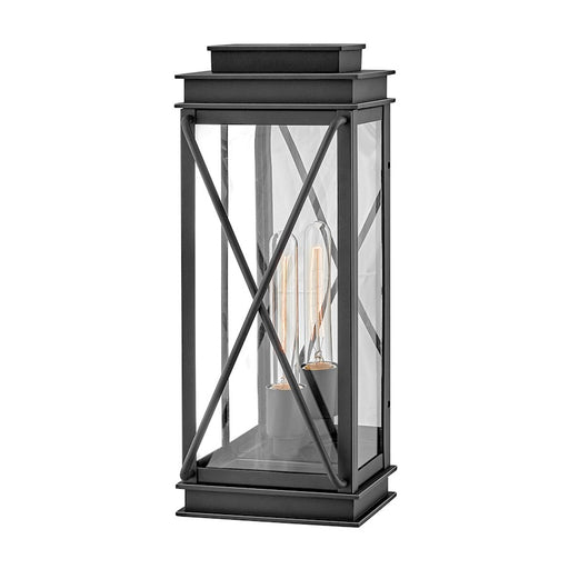 Hinkley Lighting Montecito 1 Light Outdoor Wall Mount in Museum Black
