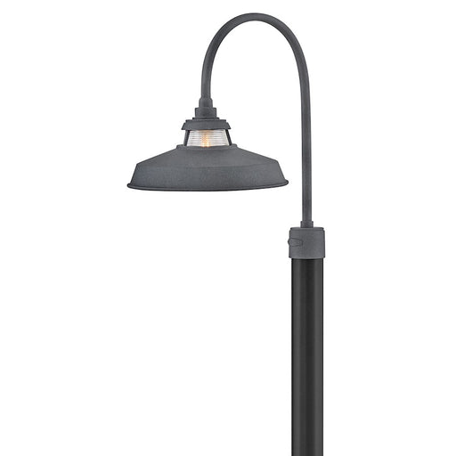 Hinkley Lighting Troyer 1Lt 21" Outdoor Post Mount Lantern, Aged Zinc - 1191DZ