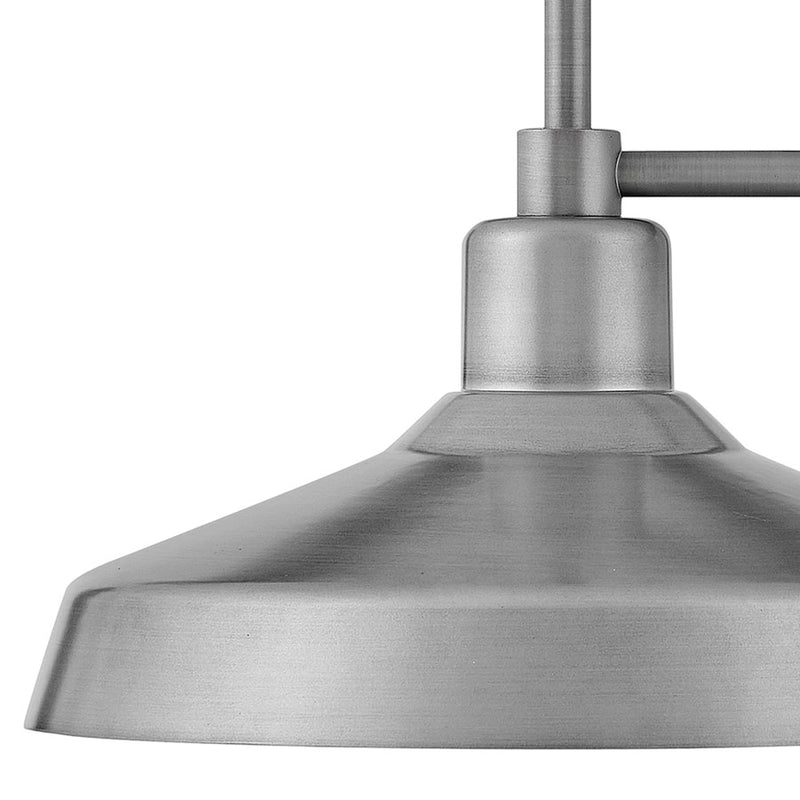 Hinkley Forge 16in 1-Light Outdoor Wall Sconce | Industrial Black Composite | Covered Patio & Entryway | 17 x 16 x 16.5 in | Model 12070BK