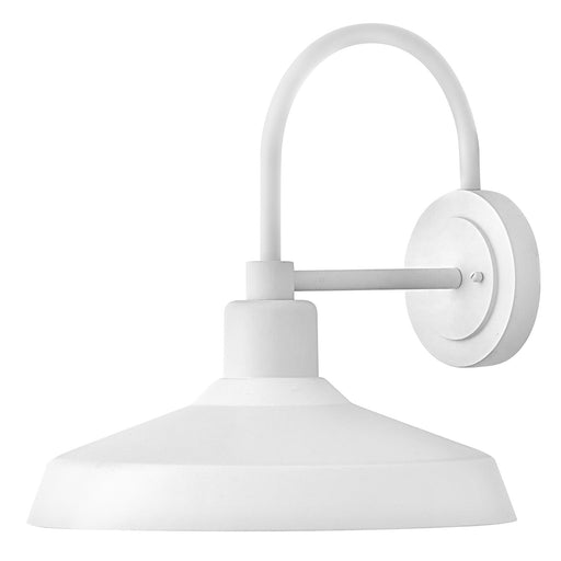 Hinkley Forge 1-Light 16.5in Outdoor Wall Mount | Industrial Composite Textured White | Entryway & Patio Wall Light | 17 x 16 x 16 in | Model 12070TW