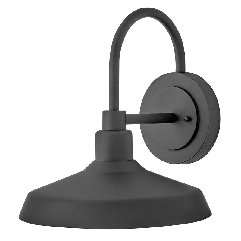 Hinkley Forge 1 Light 13" Outdoor Wall Mount, Black - 12075BK
