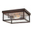 Hinkley Beckham 2Lt Outdoor Flush Mount, Blackened Copper/Clear - 12193BLC