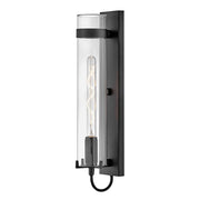 Hinkley Lighting Ryden 1 Light 24" Outdoor Wall Mount, Black/Clear - 13204BK-LL
