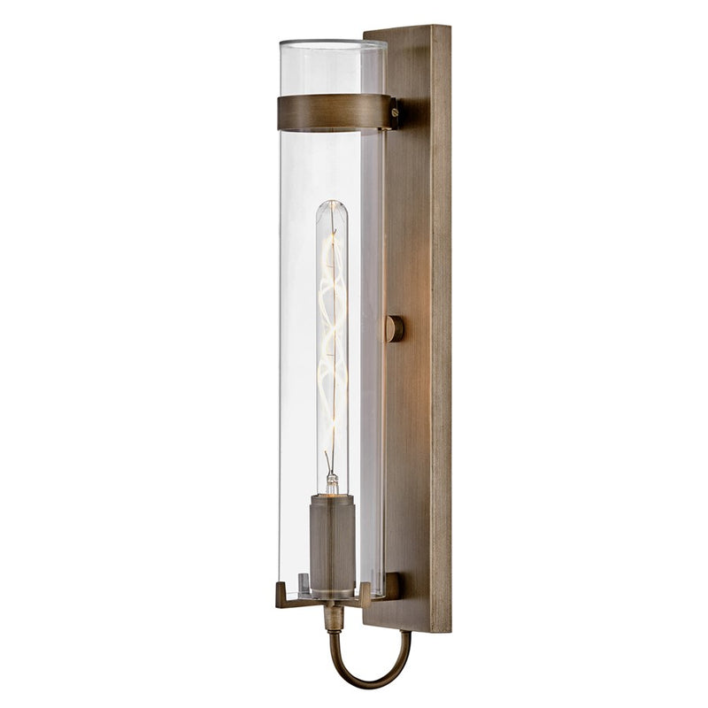 Hinkley Lighting Ryden 1Lt 24" Outdoor Wall Mount, Bronze/Clear