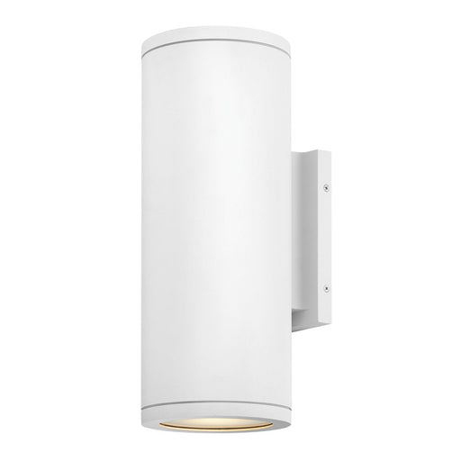 Hinkley Lighting Silo 2Lt Outdoor Wall Mount, White/Etched Lens - 13595TW-LL