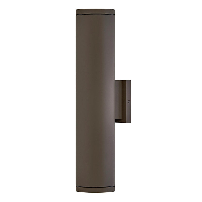 Hinkley Silo 2Lt 20" Outdoor Wall Mount, Architectural Bronze/White - 13598AZ-LL