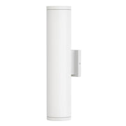Hinkley Silo 20in 2-Light Outdoor Wall Mount | Modern Textured White Composite and Inside Etched Glass | Entryway & Covered Patio | Model 13598TW-LL