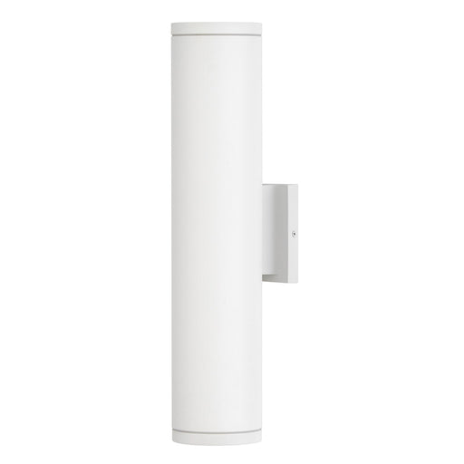 Hinkley Silo 20in 2-Light Outdoor Wall Mount | Modern Textured White Composite and Inside Etched Glass | Entryway & Covered Patio | Model 13598TW-LL