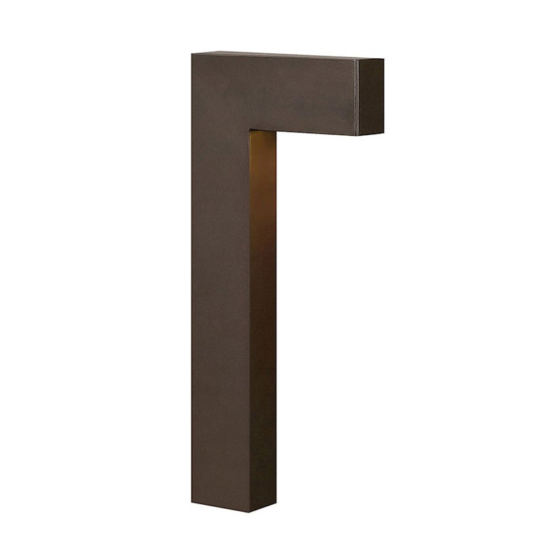 Hinkley Atlantis 15in 1-Light Landscape Path Light | Modern Satin Black Aluminum and Etched Lens | Outdoor Pathway & Garden Accent | 2 | Model 15014SK-LL