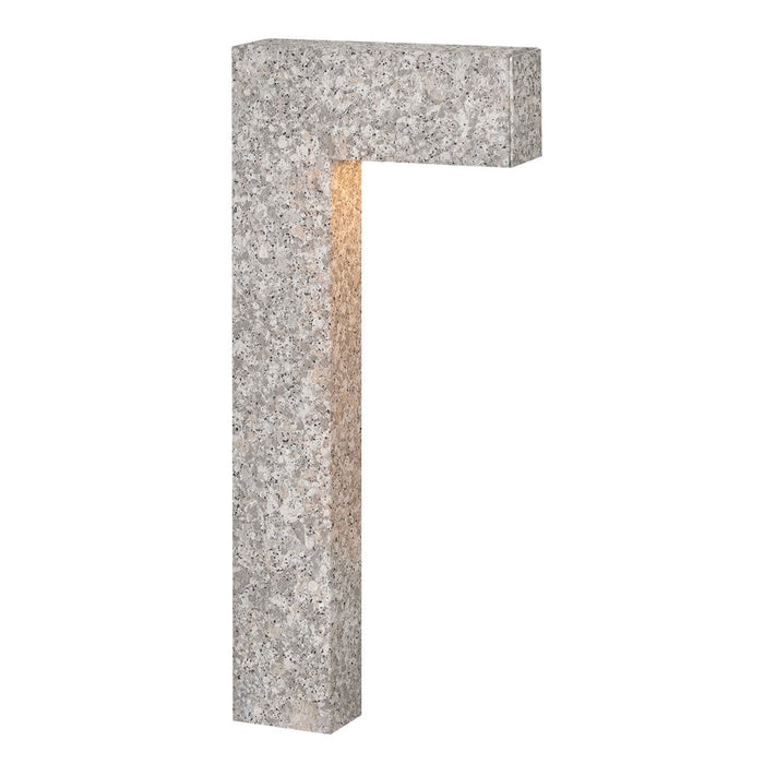 Hinkley Atlantis 1Lt 12V Sm.LED Path Light, Quarry Stone/Clr Etched - 15014QS-LL
