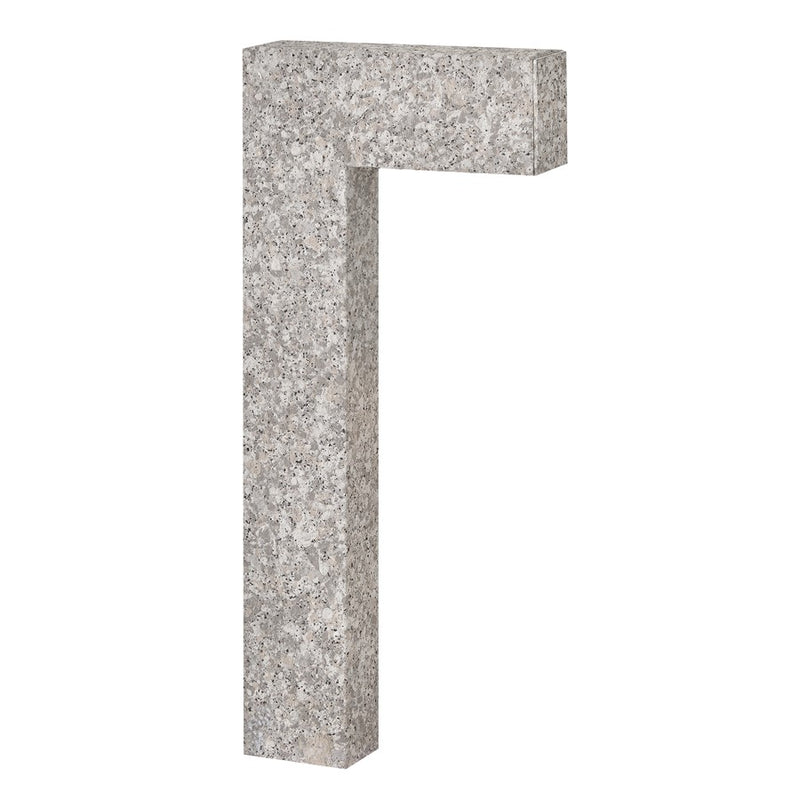 Hinkley Atlantis 1Lt 12V Sm.LED Path Light, Quarry Stone/Clear Etched