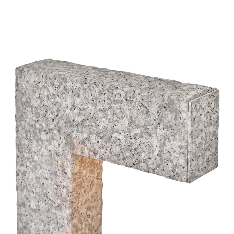 Hinkley Atlantis 16in 1-Light Landscape Path Light | Modern Quarry Stone Aluminum and Clear Etched Glass | Walkway & Garden Accent | Model 15014QS-LL