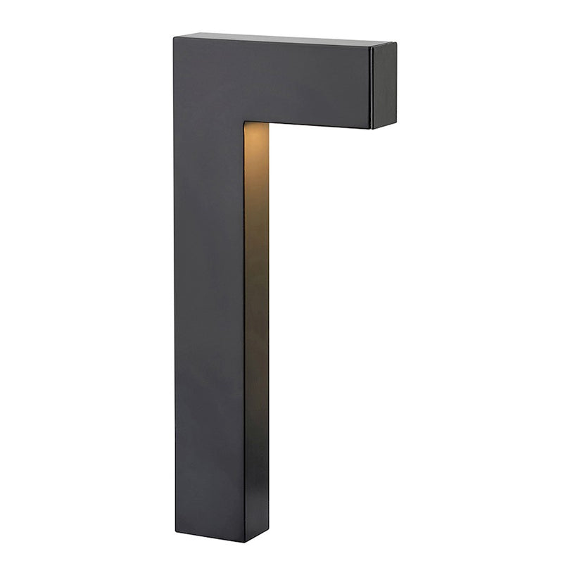 Hinkley Atlantis 15in 1-Light Landscape Path Light | Modern Satin Black Aluminum and Etched Lens | Outdoor Pathway & Garden Accent | 2 | Model 15014SK-LL