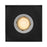 Hinkley Sparta Dot 3" LED Square Button Light, Steel Black/Clr Optic - 15084SSB