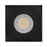 Hinkley Sparta Dot 3" LED Square Button Light, Steel Black/Clear Optic