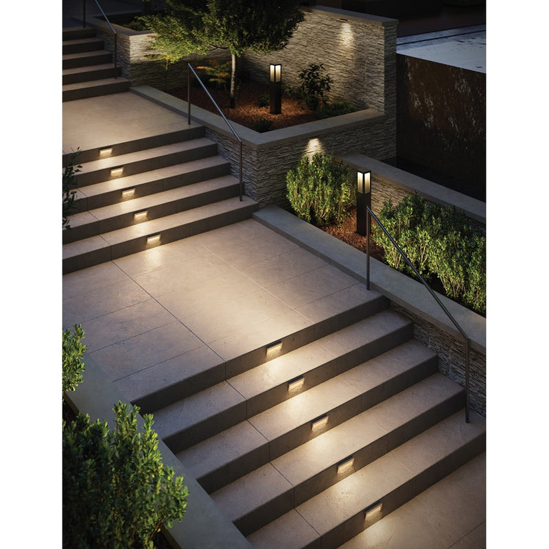 Hinkley Taper 36in LED Bollard | Modern Titanium Aluminum | Outdoor Path & Walkway Light | 2800 Lumens 3000K | Model 15288TT